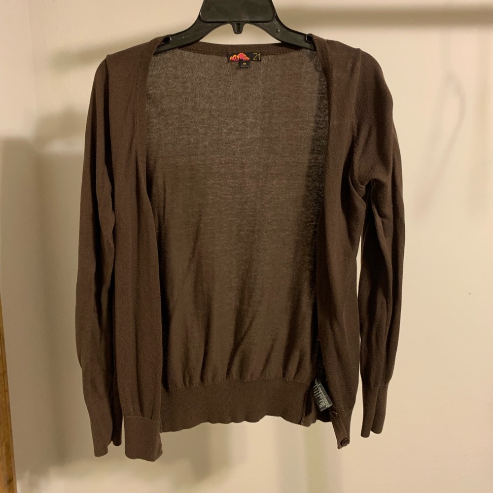 Forever 21 brown cardigan